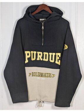 Vintage 90s Purdue University Boilermakers Genus Size Medium Sweatshirt Hoodie